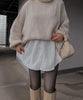 Natalie | Übergroßer Pullover Beige